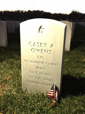 Casey Owens Headstone at Arlington National Cemetery